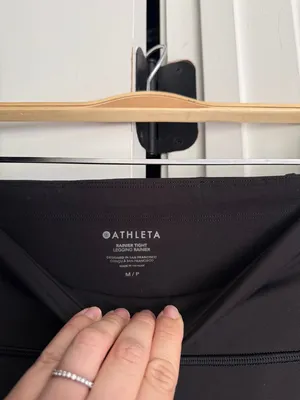 Athleta black Rainer tight stretch high‎ rise leggings workout thumbnail 4