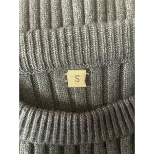 Dusty Blue Ribbed Knit Sweater Crop Top & Skirt Set Size S EUC thumbnail 10