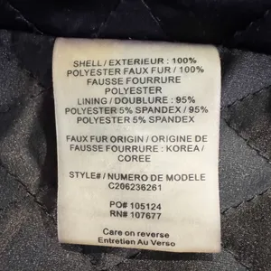 Alice and Olivia Leana Jacket Size XS Faux Fur Shawl Collar Mob‎ Wife Cozy Glam thumbnail 7