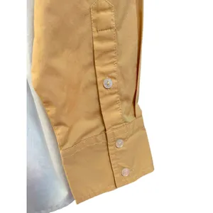 Abercrombie Fitch Colorblock Oversized Button Down Shirt XS White‎ Tan Orange thumbnail 3