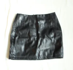Black Leather Mini Skirt Size XS thumbnail 1