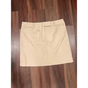 Ann Taylor Loft Cotton Preppy Classic Khaki Short Skirt size 10 thumbnail 4