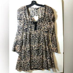 Zara *NWT* Leopard Print mini dress thumbnail 4