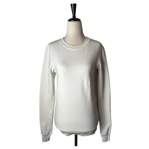 Cotton Citizen Sweatshirt Wonen XS Ivory Zipper Sides Crew Neck‎ Athleisure thumbnail 2