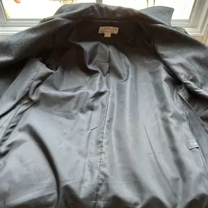 Michael Kors Dark Gray Wool Coat with Gold Hardware size M thumbnail 13