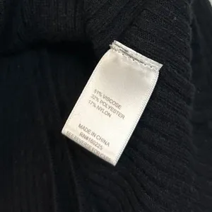 STITCHDROP 2-fer Mock Neck Sweater Dress in Black Size Large thumbnail 6