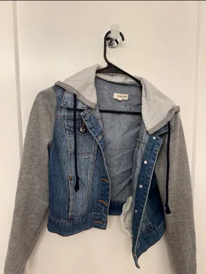 Hoodie Jean Jacket Size L thumbnail 5