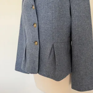 Talbots Blue Wool The Grace Fit Classic Ladies Jacket Coat Lined Office Siren 12 thumbnail 3