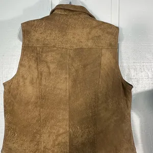 Wilson’s Leather Maxima Brown Fur Lined Vest Size XL EUC thumbnail 8