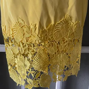 Theia Yellow Midi Dress‎ with Lace Detail thumbnail 9