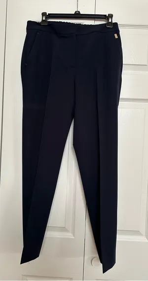Tommy Hilfiger Navy Ankle Pants - Tapered Work Trousers thumbnail 1
