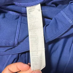 Fabletics High Waisted 27” Leggings Small Navy Blue Side Pockets Activewear #100 thumbnail 5