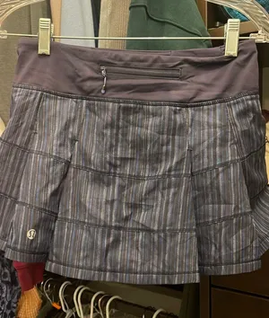Lululemon Navy Blue  Ruffled Skirt thumbnail 1