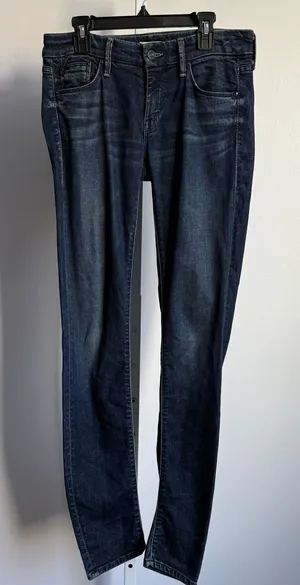 Mother size 26‎ a.k.a. goddess The Looker dark blue minimalist jeans thumbnail 1