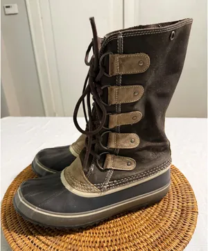 Sorel Joan of Arctic Waterproof Suede Winter Snow Boots Brown Tan Women thumbnail 1