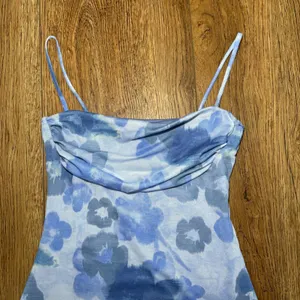 See You Monday Blue Floral Mini Dress Y2K Style Sz XS Going Out‎ Party Wedding thumbnail 4