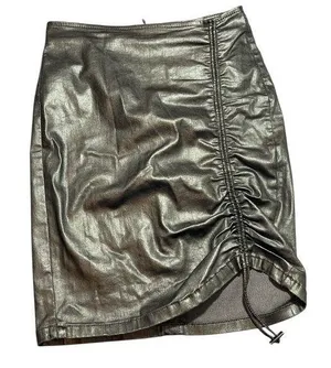 ZARA NWT Metallic Pencil Skirt thumbnail 1