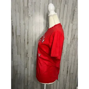 Vintage Indiana University‎ Women's Red Graphic T-Shirt Size Medium 1980s thumbnail 4
