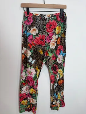 Johnny Was Sandra Long Pajamas Floral Cheetah Print thumbnail 10