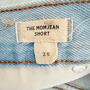 Madewell Denim The Momjean Short 28 Blue Fitzgerald Wash High Rise Button Fly thumbnail 6