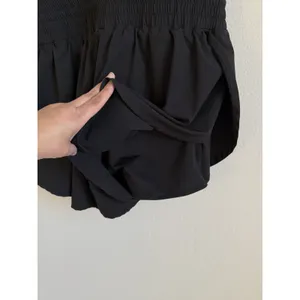Anwnd Black Drawstring‎ Waist Scoop Neck Romper Women's Size Large Sporty thumbnail 8