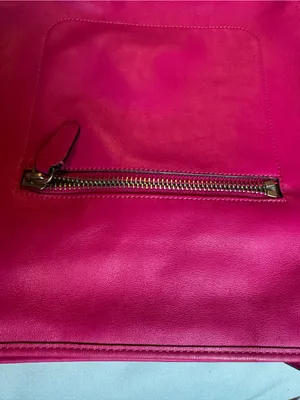 Coach Leather Vintage Shoulder Bag in Fuchsia thumbnail 5