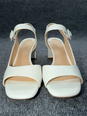 Alex Marie Elizabeth Leather d'Orsay Dress Sandals/Open-Toe Slingback Heels thumbnail 6