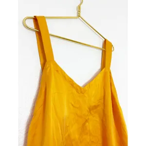 Anthropologie Floreat Tangerine Silk Cross Tank Top Camisole Blouse Cami Large thumbnail 8