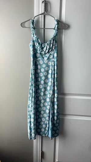 Altar'd State XS blue flower dress thumbnail 3