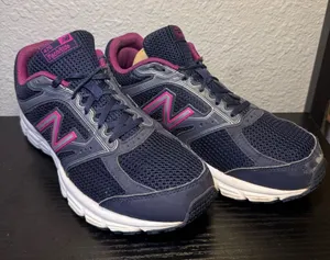 New Balance‎ 470 V1 TechRide Womens Size 9.5 Blue Purple Running Shoes Sneakers thumbnail 1