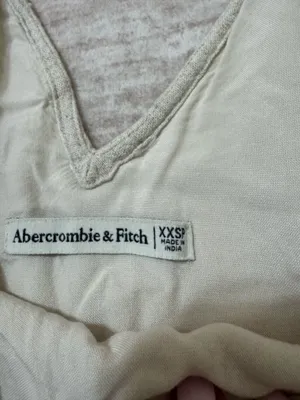 Abercrombie & Fitch babydoll linen dress size xxs thumbnail 3