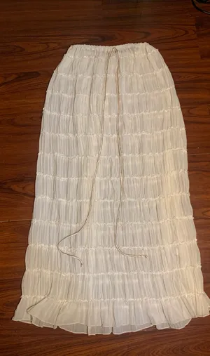 Long skirt White Size M thumbnail 3