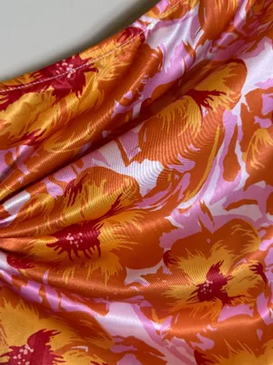Hello Molly Loving That Girl Mini Dress Women's Small Orange Floral One Shoulder thumbnail 14