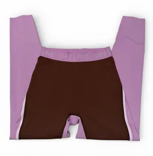 OFFLINE‎ by Aerie Goals High Waisted 7/8 Legging in Brown and Purple thumbnail 1