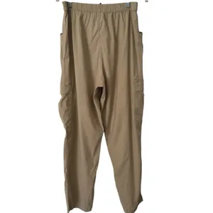 Athleta Khaki Linen Blend Pull On Cargo Pants Women’s Size Small thumbnail 2