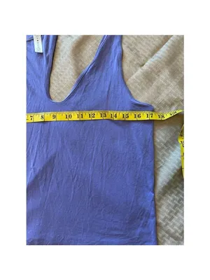 Lululemon Women's Purple Shoulder Cut-Out Yoga Tank Top Size 12 thumbnail 9