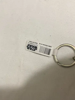 Star Wars Logo Keychain Rubber Yellow Black Lucasfilm Official Merchandise thumbnail 3