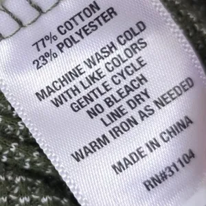 True Craft Waffle Knit Olive Green Crop Tee thumbnail 3