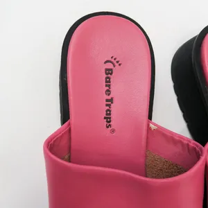 Vintage 90s Bare Traps Rebecca Pink Leather Platform Sandals thumbnail 5