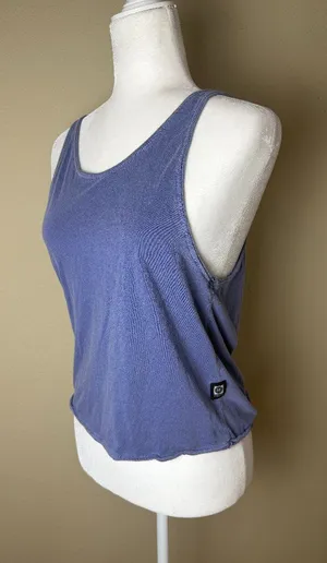 JOLYN Low Back Backless T Shirt Tank Top Blue / Purple Size Small thumbnail 1