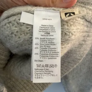 Madewell Wool Blend Crewneck Wedge Long Sleeve Sweater XS thumbnail 7