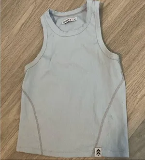 Blue Crew Neck Tank Top for Versatile Wear Size XS thumbnail 1