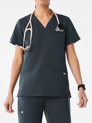 Figs Casma Scrub Top Dark Harbor Blue Size XL thumbnail 1