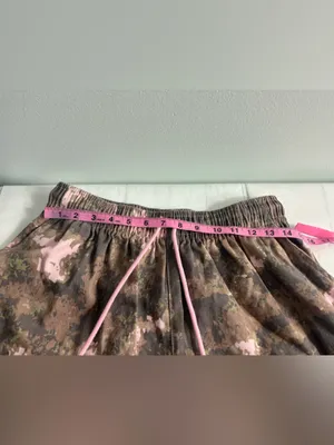 Davi and Dani Holding On Pink Camouflage Wide Leg Baggy Pants Toggle Drawstring thumbnail 5
