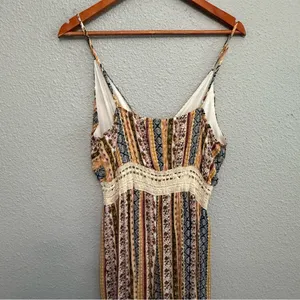 Vine and‎ Valley Jumpsuit Size Large Multicolor Surplice Neck thumbnail 5