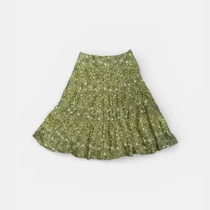 H&M Olive Floral‎ A-Line Skirt size 6 thumbnail 3