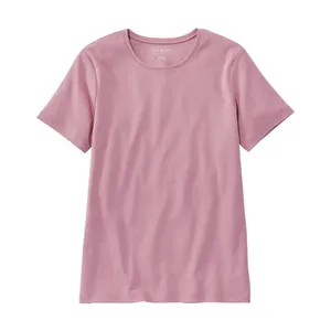 L.L.Bean Pink Cotton Tee Short-Sleeve Crewneck Pullover Size M thumbnail 1