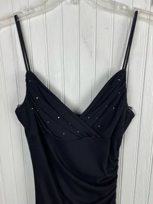 Vintage 90s Y2K City Triangles Slip Maxi Dress Size Medium Rhinestone Fairycore thumbnail 11