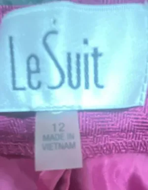 Le Suit Women's Three-Piece Pant Suit with Scarf Wild Rose Size 12 thumbnail 12