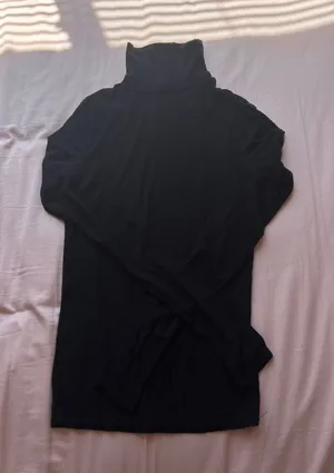 Urban Outfitters Black Mockneck Long Sleeve Top thumbnail 1
